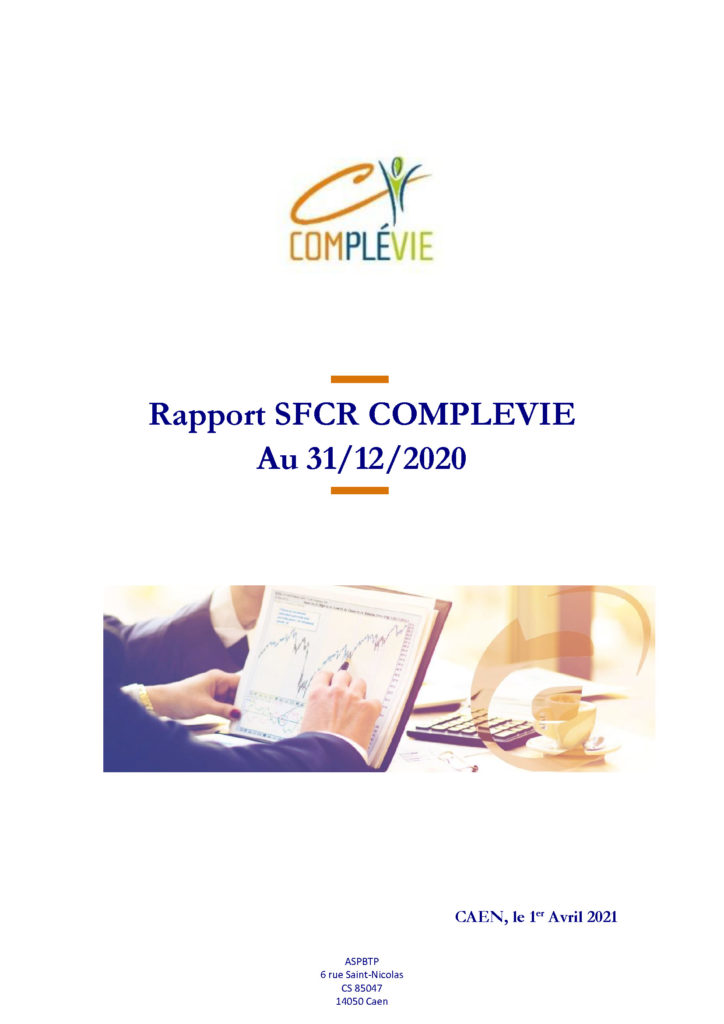 2021 03 31 Rapport SFCR COMPLEVIE COUVERTURE