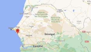 Carte de M'bour - Sénégal